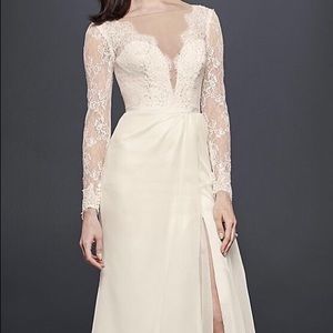 new size 12, ivory, galina signature wedding gown
